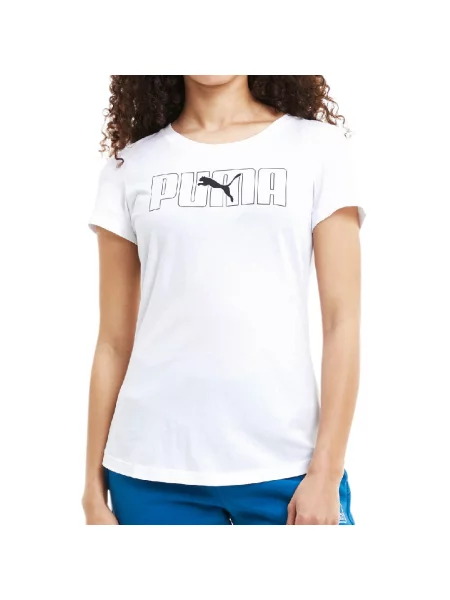 Koszulka sportowa Puma Rebel Graphic Tee biała