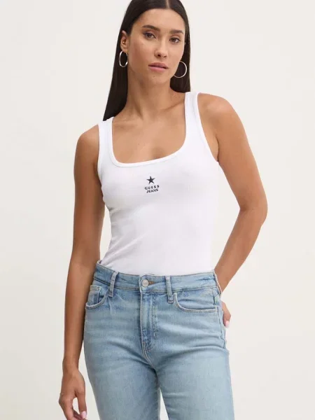 Топ Guess Jeans бяло