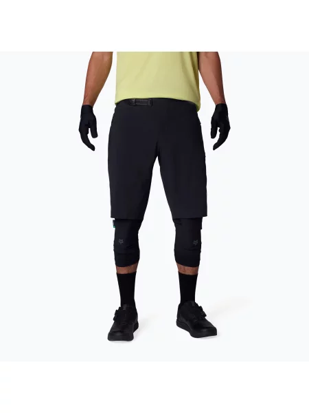 Pantaloni scurți de ciclism pentru bărbați Fox Racing Flexair black negru