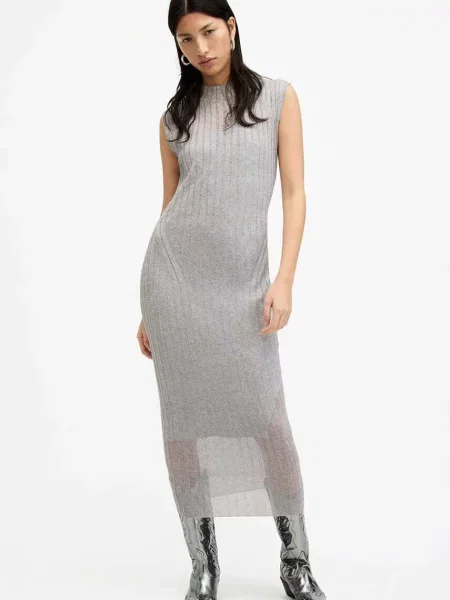 AllSaints Rochie PATRICE / argintiu gri