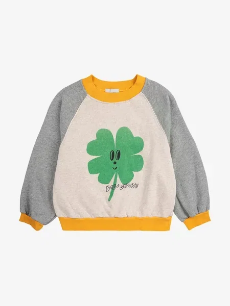 Bobo Choses Dětská mikina Lucky Clover šedá