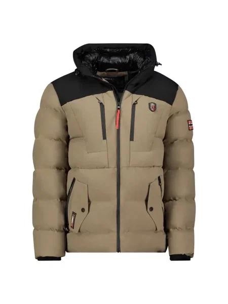 Turystyczna parka GEOGRAPHICAL NORWAY CACHOT BEIGE DB czarna