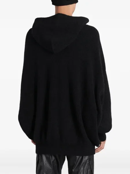 Hoodie Rick Owens μαύρο