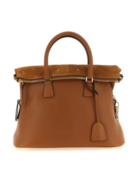 Torebka Maison Margiela skórzana brązowa