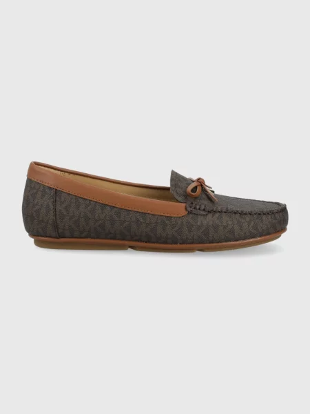 Mokasíny MICHAEL Michael Kors Juliette Moc na plochém hnědá