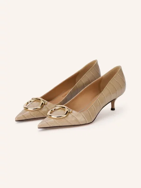 Ferragamo Lodičky Lara / zlatá béžová