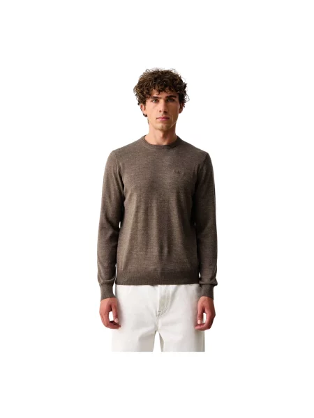 Sweter Aeronautica Militare wełniany brązowy