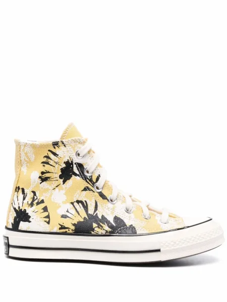Sneakerși Converse Chuck 70 cu model floral galben