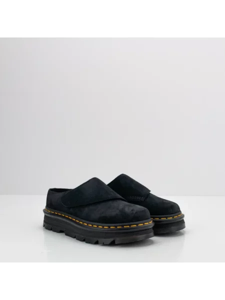 Klapki Dr. Martens zamszowe czarne