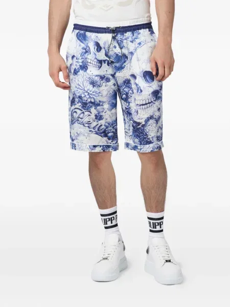 Pantaloni scurți Philipp Plein albastru