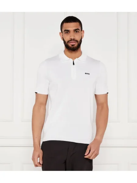 BOSS GREEN Polo K_Ever-X PS alb