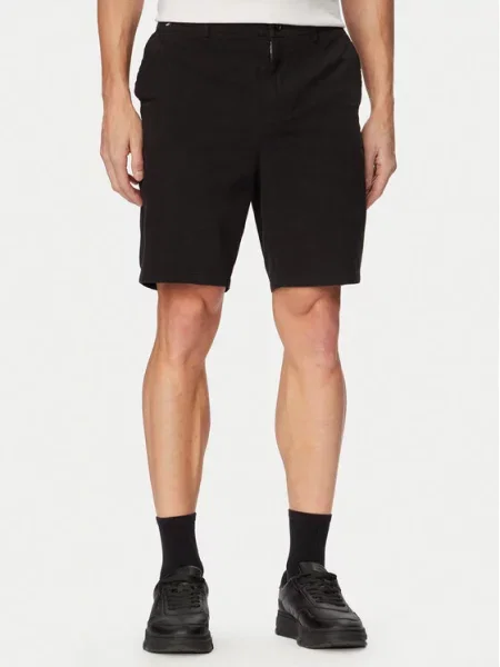 BOSS Medžiaginiai šortai Modern Fit juoda
