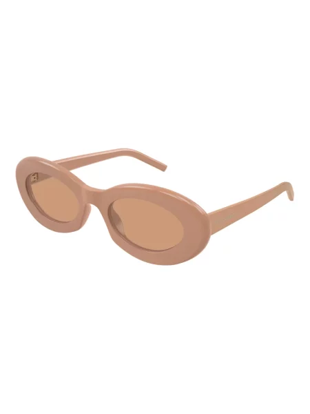Okulary przeciwsłoneczne Saint Laurent brązowe