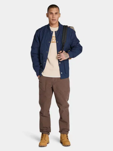 Повседневные брюки Timberland из канваса коричневые