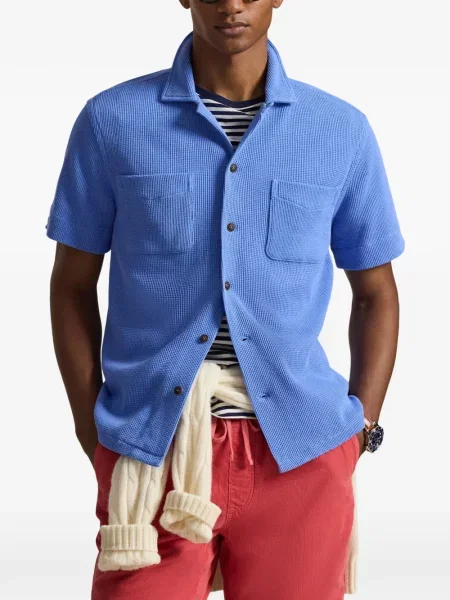 Ριγέ δερμάτινος κάλτσες Polo Ralph Lauren με κορδόνι μαύρο