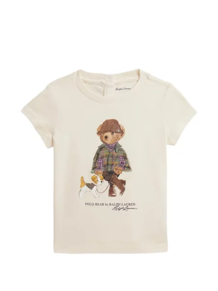 Koszulka polo dziecięca Polo Ralph Lauren biała
