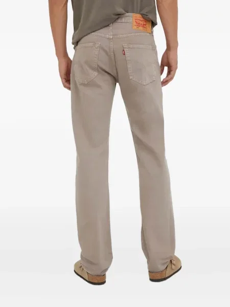 Blugi drepți Levi's® zdrențuiți negru