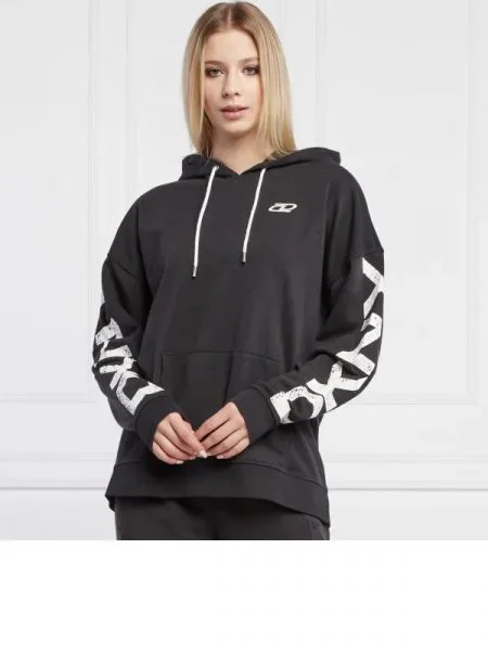 DKNY Sport Hanorac EXPLODED CRACKLE LOG negru
