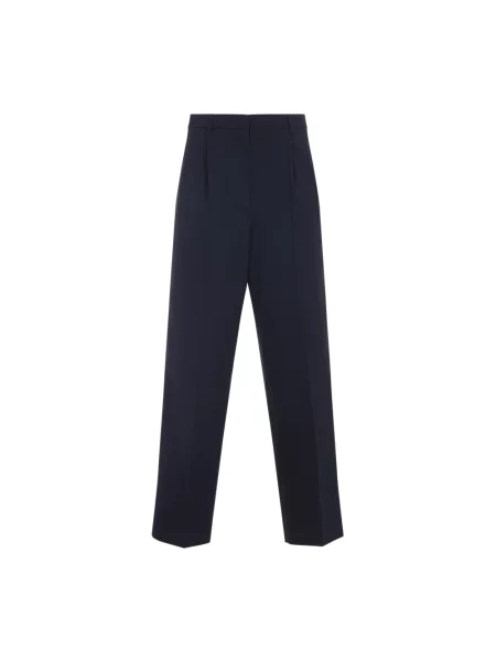 Spodnie Miu Miu wełniane niebieskie