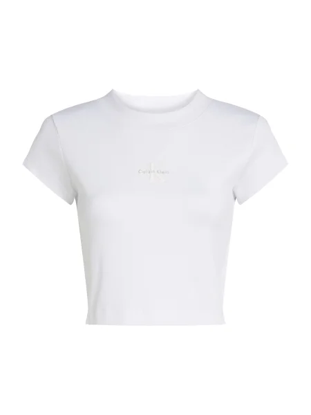 Calvin Klein Jeans Tricou gri deschis alb