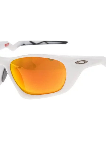 Ochelari de soare Oakley cu imprimeu geometric alb