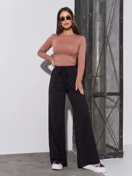 Штани спортивні ISSA Plus комбінований верх чорний