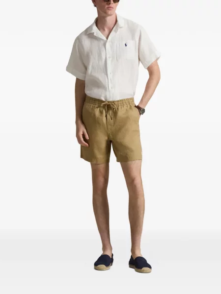 Кожени чорапи Polo Ralph Lauren с отворена пета с пейсли десен бяло