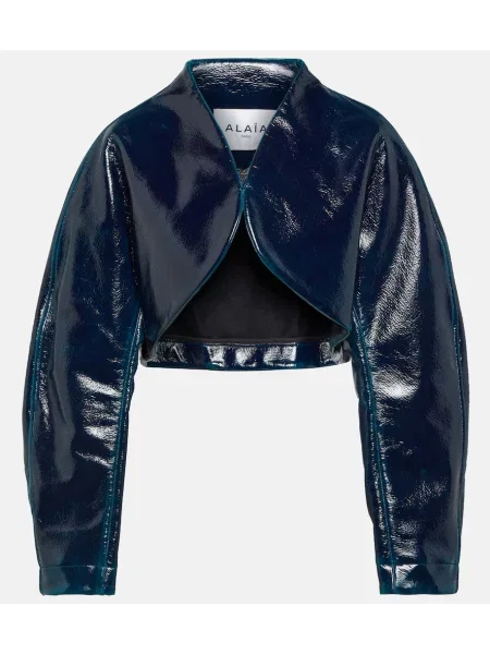 Vlnená bunda Alaã¯a modrá