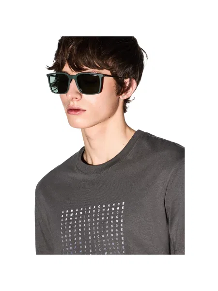 Tricou Eax gri