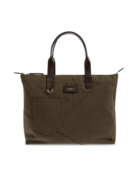 Torba Dolce And Gabbana skórzana zielona