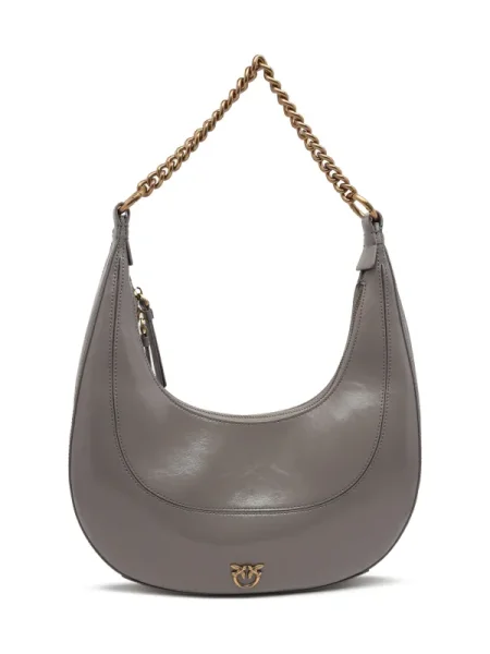 Geanta hobo Pinko din piele gri