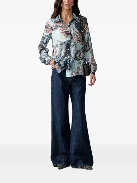 Πουκάμισο Guess με σχέδιο paisley μπλε