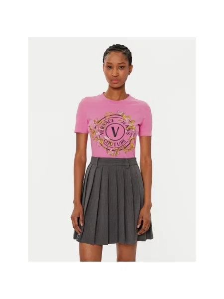 Versace Jeans Couture T-shirt Regular Fit ružičasta