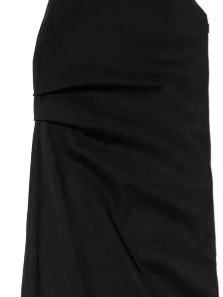Rochie Auralee tricotate cu volane negru