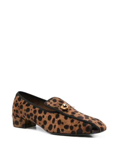 Pantofi loafer Herbert Levine cu imagine cu model leopard maro