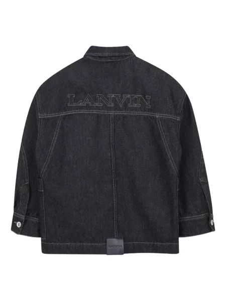 Kurtka jeansowa dziecięca Lanvin Enfant szara