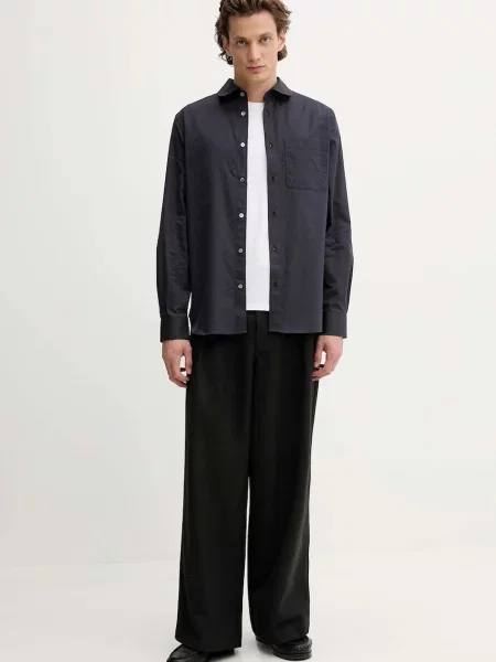 Kenzo koszula slim z kołnierzykiem klasycznym granatowy