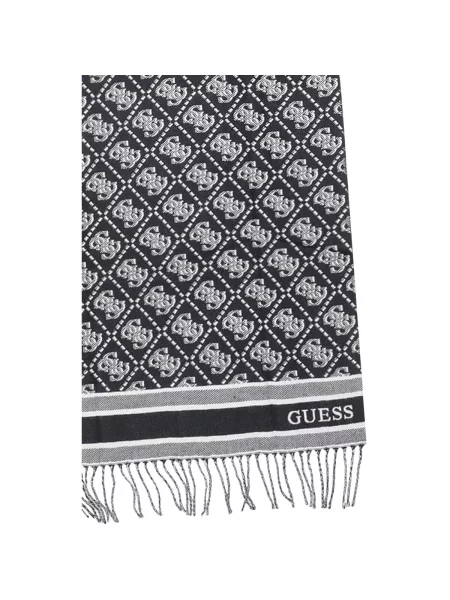 GUESS Fular / alb negru