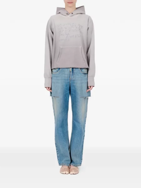Hanorac cu glugă Maison Margiela gri