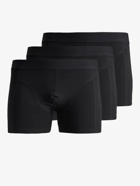 Jack&Jones Set 3 perechi de boxeri Waistband negru