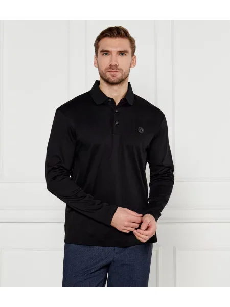Tricou polo Boss negru