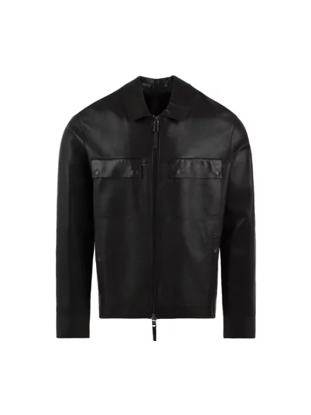 Kurtka skórzana The Jack Leathers czarna