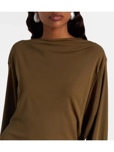 Rochie Jacquemus din jerseu verde