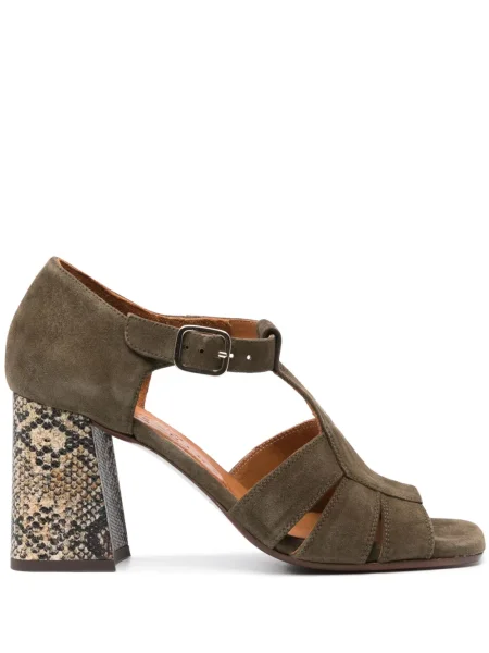 Sandale Chie Mihara din piele de căprioară verde