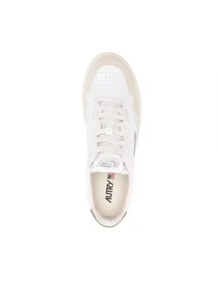 Sneakersy Autry zamszowe białe
