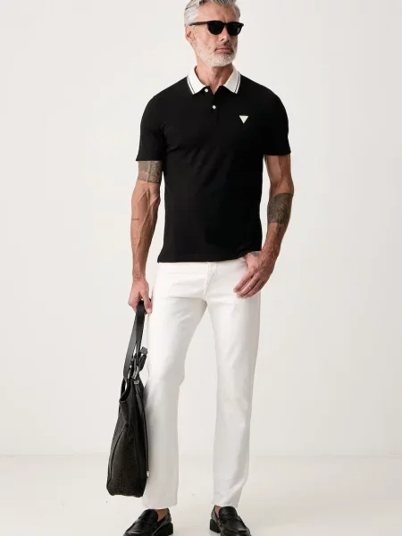 Tricou polo Guess negru