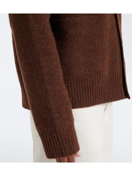 Cardigan Ami Paris de lână maro