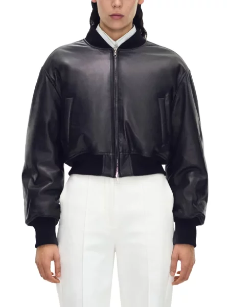 Geanta de piele Adam Lippes negru
