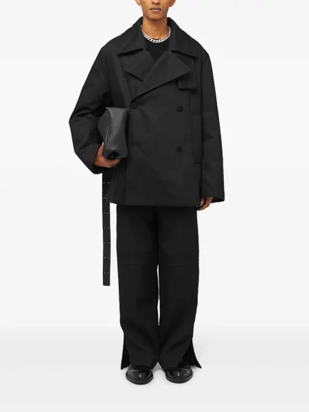 Płaszcz Jil Sander dwurzędowy czarny