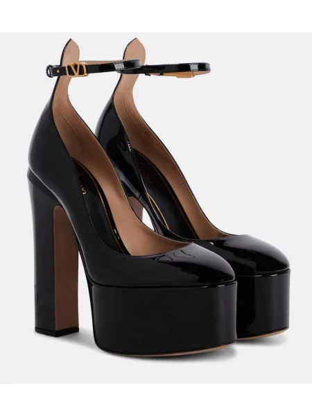 Pantofi cu toc Valentino Garavani din piele cu platformă negru